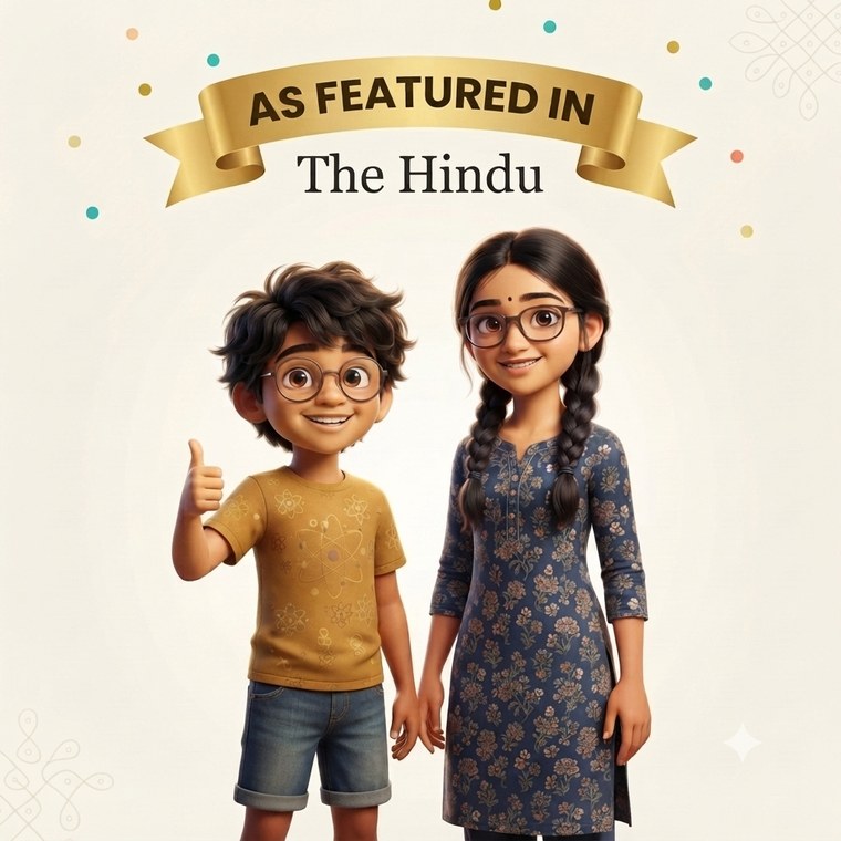 Lokesh and Varsha — celebrating their feature in The Hindu
